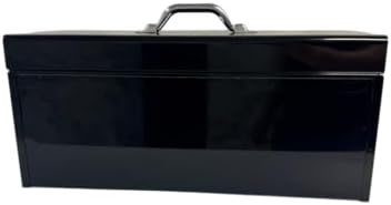 Homak Steel Flat Top Toolbox with Removable Tray, Black, 20 Inches