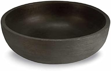 Crescent Garden Orinoco Planter Bowl – Double-Walled Resin Pot for Succulents, Flowers Without Drain Hole - 21" W x 8.25" H (Weathered Concrete)