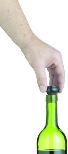 BarCraft Wine Vacuum Pump and Bottle Stoppers Set in Gift Box, 3 Pieces