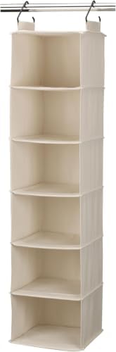 Household Essentials Canvas Sweater Storage Bags, 2-Pack, Breathable Cotton, Under-Bed Zippered Storage with Clear Top Window, Stackable, Cedar Insert Compatible (Not Included), Natural