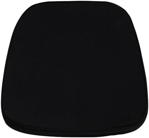 Flash Furniture Soft Black Fabric Chiavari Chair Cushion | Soft Fabric, Hook and Loop Fastener, Replacement Cushion