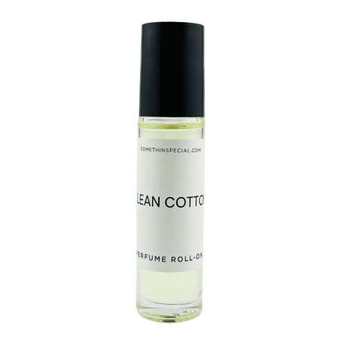Clean Cotton Women's Perfume Rollerball - .33oz/10ml | Pure Fragrance, Smells Like Fresh Clean Linen & Laundry, Vegan + Cruelty-Free, Notes of Citrus