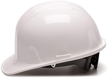 Pyramex SL Series Cap Style Hard Hat with 4 Point Ratchet - Durable HDPE Shell for Reliable Impact Protection, Rain Trough, Low Profile Design, Lightweight Comfort for All Head Sizes