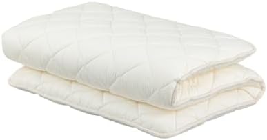 FULI Japanese Futon, Twin XL Size, White - Foldable Shikibuton Floor Bed | Medium Firm Quilted Cotton Sleeping Pad, Portable Roll-Up Japanese Floor Bed for Guests & Small Spaces, 100% cotton surface