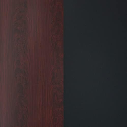 Flash Furniture 42" Square Reversible Table Top, Black/Mahogany | Reversible Laminate Top, Durable Construction, Commercial Use