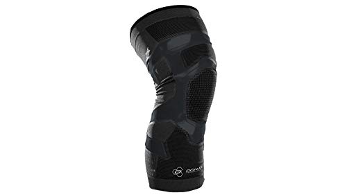 DonJoy Performance Trizone Knee Support for Muscle Strain & Meniscus Injury - Compression Knee Sleeve for Athletes and Active Users, Medium, Left