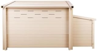New Age Pet ECOFLEX Fontana Chicken Coop, Urban Barn for 2 to 3 Chickens, Easy Assembly, Eco Friendly & Durable, Tan