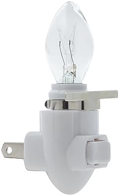 Creative Hobbies Auto On Sensor Plug in Night Light Module Includes 4 Bulbs and 4 Metal Clips, Great for Making Your Own Decorative Night Lights