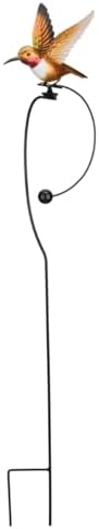 Regal Art & Gift Rocker Hummingbird Garden Stake, Kinetic Metal Yard Art