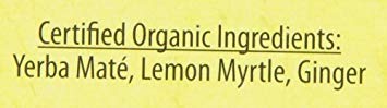 The Mate Factor Yerba Mate Energizing Herb Tea, Lemon Ginger, 20 Tea Bags (Pack of 3)