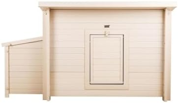 New Age Pet ECOFLEX Fontana Chicken Coop, Urban Barn for 2 to 3 Chickens, Easy Assembly, Eco Friendly & Durable, Tan