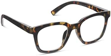 Peepers Blue Light Reading Glasses for Women +2.00, Tortoise, To the Max | Square frame, UV400 protection, anti-reflective coating