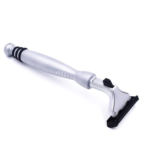 Taconic Heavyweight Atra-Compatible Pivot Razor with 10 Cartridges | All-Metal Chrome Razor Fits Atra-Style Twin Blade Cartridges And Includes 10