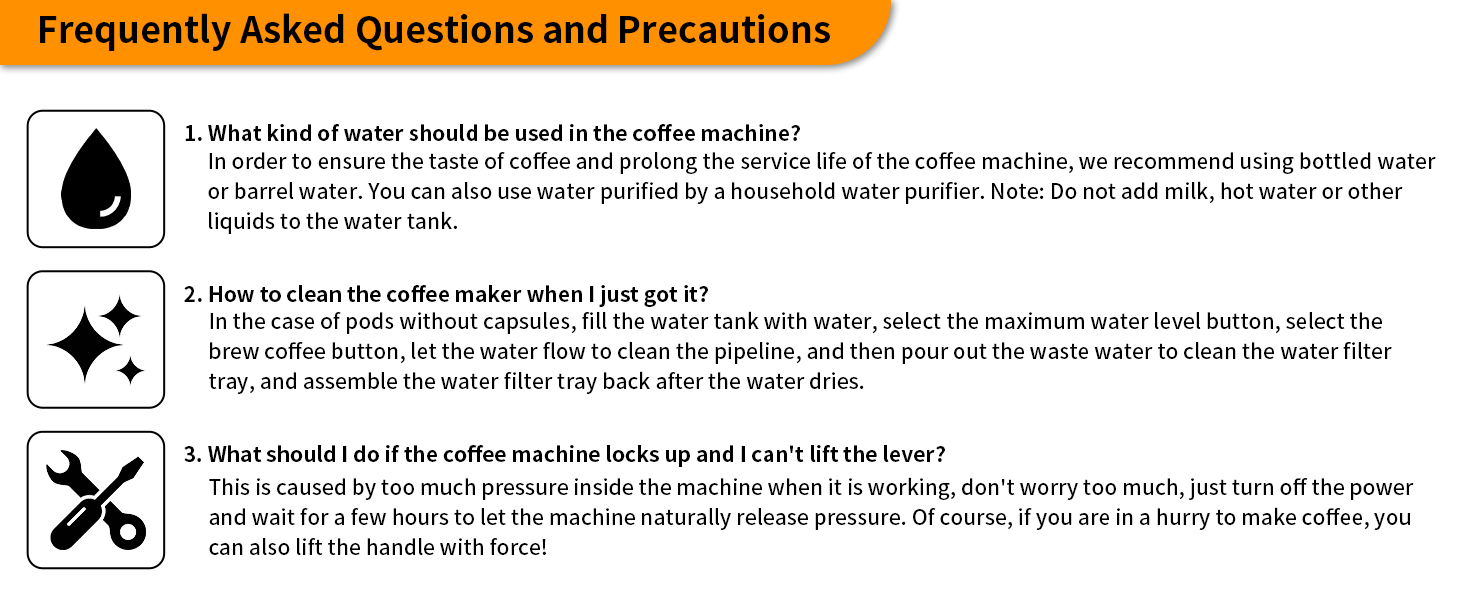 Frequently asked questions and precautions