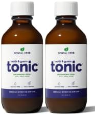 Dental Herb Company Tooth & Gums Tonic Mouthwash Herbal Oral Rinse 18oz (2) | Essential Oils, Alcohol-Free, Fluoride-Free, Plant-Based