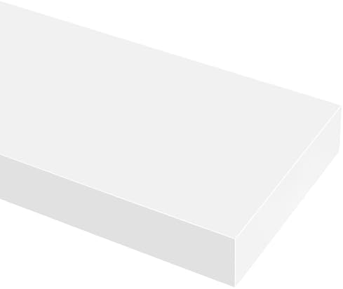 Sorbus Floating Shelves for Wall – 16 Inch Floating Shelf for Kitchen, Bedroom, Living Room, Bathroom, Home & Wall Decor - Mounted Bathroom Shelves with Invisible Brackets (Grey, 3 Pack)