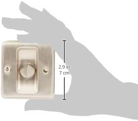 SCHLAGE LOCK CO SC991B-619 Sliding DR Lock, Satin Nickel
