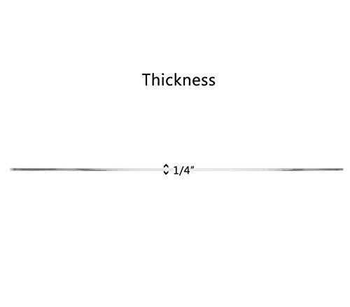 Marketing Holders 1/4" Round Plexiglass Sheet 24 Inch Diameter Clear Acrylic Circle for Cake Disk, Table Top, Backdrop, DIY Project
