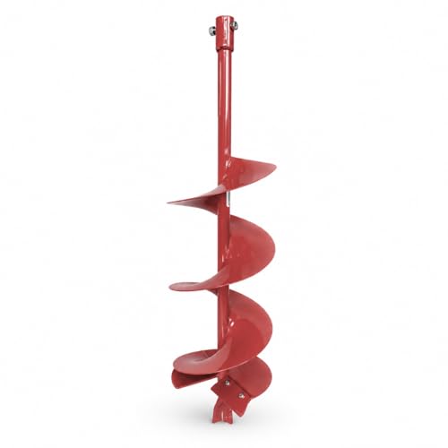 THUNDERBAY 6 Inch Diameter 36 Inch Long Earth Auger Bit with Fishtail Point and Patent Shock Spring