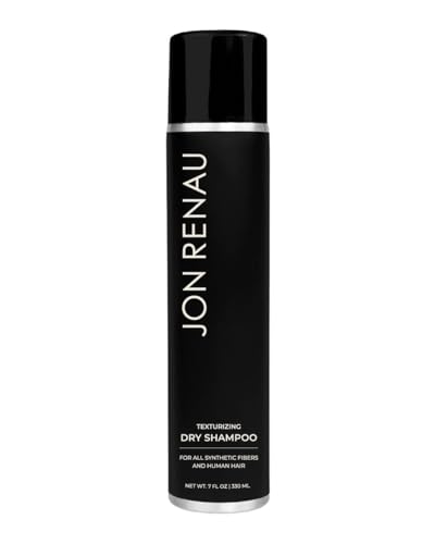 Jon Renau Texturizing Dry Shampoo for Wigs and Toppers, Oil Absorbing Spray for Synthetic Wigs