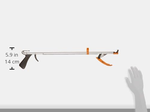 Sammons Preston Easireach II Reacher, 15" Magnetic Grabber Tool for Seniors | Lightweight grabber reacher tool with magnetic tip, ergonomic grip and claw jaw, a reaching aid for seniors