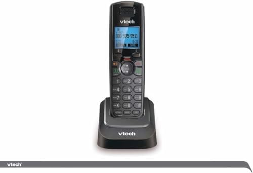 VTech DS6151-11 DECT 6.0 2-Line Expandable Cordless Phone + (3) DS6101-11 Accessory Handset, Black