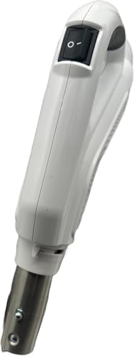Universal Central Vacuum 30 ft Low Voltage Hose, White, Crushproof Material, Compatible with Most Inlets - On/Off Switch Control (30 Ft. Low Voltage)