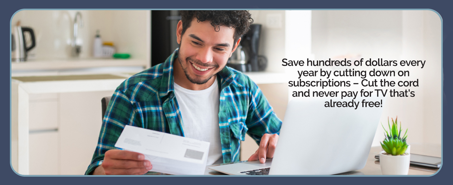 Save hundreds of dollars every year by cutting out subscriptions - cut the cord and never pay for TV