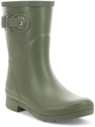 Chooka Women's Waterproof Mid-Height Faux Fur Lined Pull-On Rain Boot