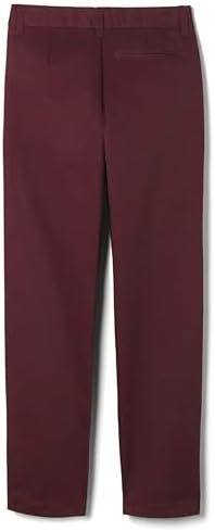 French Toast Boys' Adjustable Waist Relaxed Fit Twill Pant | school uniform pants, no need to iron, double knees for durability, typically fit boys ages 2-14