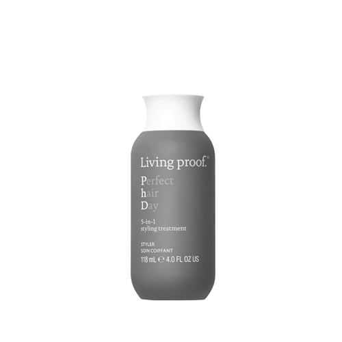 Living Proof Perfect Hair Day 5-in-1 Styling Treatment – Conditions, Smooths, Volumizes, Adds Shine, Heat Protection up to 450°F, 4 oz