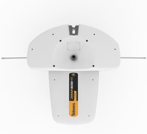 Televes DiNova Boss Mix 144286 Attic/Outdoor HDTV Antenna – Smart UHF/VHF TV Antenna with Built-in Signal Amplification and FM/LTE/4G/5G Filtering