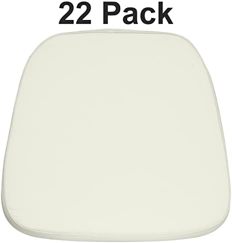 Flash Furniture Soft Black Fabric Chiavari Chair Cushion | Soft Fabric, Hook and Loop Fastener, Replacement Cushion