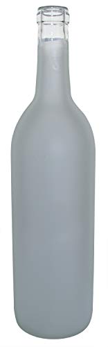 North Mountain Supply - W5A-RWB 750ml Red White & Blue Assortment Glass Bordeaux Wine Bottle Flat-Bottomed Cork Finish - Case of 12