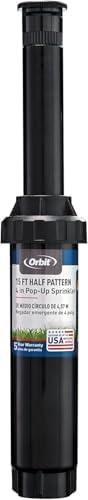 3-Pack Orbit 54345 4" Pop-Up Spray Head Sprinkler with Half Pattern Nozzle