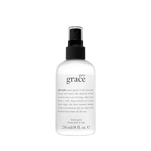 philosophy pure grace body spray - crisp & clean women's scent - with notes of water lily