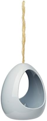 Prevue Pet Products Pale Blue Ceramic Bird Bath, Eggshell Blue