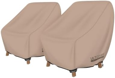 ULTCOVER Waterproof Patio Chair Cover, 35W x 38D x 34H in