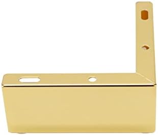 Bitray Metal Sofa Leg 2 Inch Height L Shape Furniture Leg Gold Sofa Legs Table Cabinet Cupboard Couch Leg Furniture Feet Replacement - 4pcs