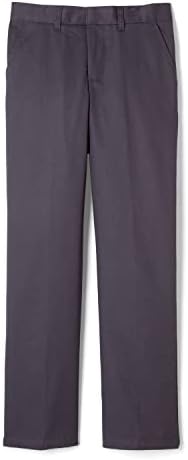 French Toast Boys' Adjustable Waist Relaxed Fit Twill Pant | school uniform pants, no need to iron, double knees for durability, typically fit boys ages 2-14