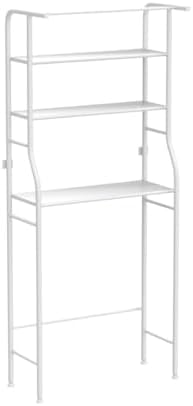 UDEAR 3-Tier Over The Toilet Rack,with Hanging Rod,Tower Shelf,Black