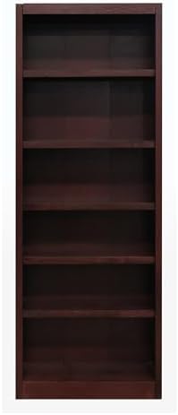Concepts In Wood Midas Six Shelf Bookcase 84" H Cherry Finish
