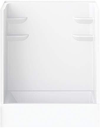 A2 6032CTSMM2R-134561-WC Bath/Shower Kit with Door, 60-in L x 32-in W x 82-in H, White/Chrome