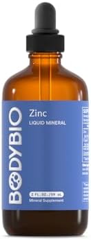 BodyBio Liquid Zinc - Concentrated Antioxidant for Immune & Cell Health | Liquid Zinc Supplement for Adults & Kids