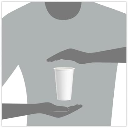 SOLO Paper Hot Cup, 16 Oz., White, 50 Cups/Pack (316W-2050)