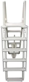 Confer Plastics 7100X Evolution 48" to 54" Adjustable A Frame Above Ground Swimming Pool Entry Ladder with Flip Up and Locking Section for Safety