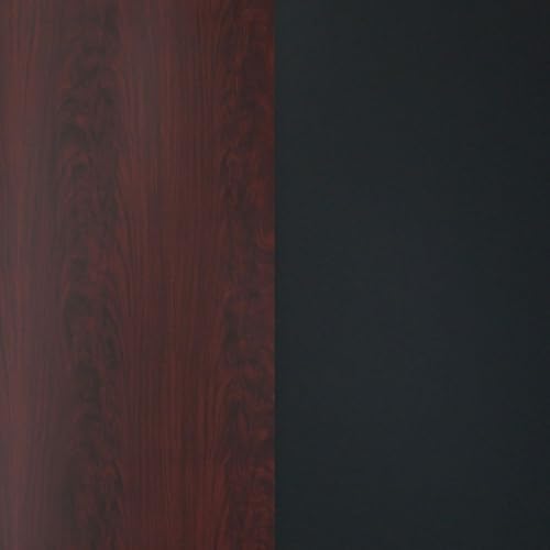 Flash Furniture 24" Square Reversible Table Top, Black/Mahogany | Reversible Laminate Top, Durable Construction, Commercial Use