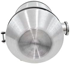JSD 5 Gallons 10" x 16" Aluminum Spun Round Gas Tank End Fill 1/4" NPT Outlet- Off-road / Tractor Pull