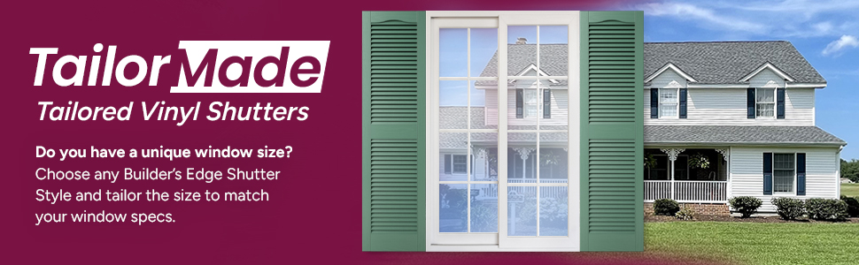 Tailor Made Custom Vinyl Shutters