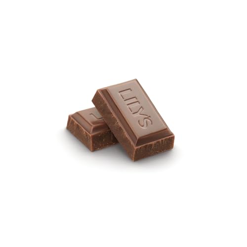 LILY'S Milk Chocolate Style No Sugar Added Sweets Bars, 3 oz, 12 ct | Milk Chocolate Style Bars, No Sugar Added, Stevia Sweetened